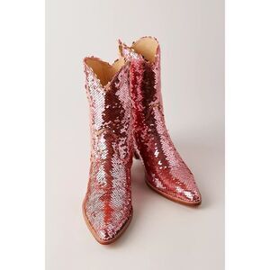 New Free People x Momo Chameleon Sequin Boots Size 37